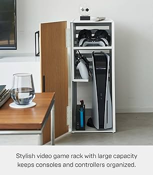 Amazon｜山崎実業(Yamazaki) 【 完成品 】 ゲーム機 収納 ラック